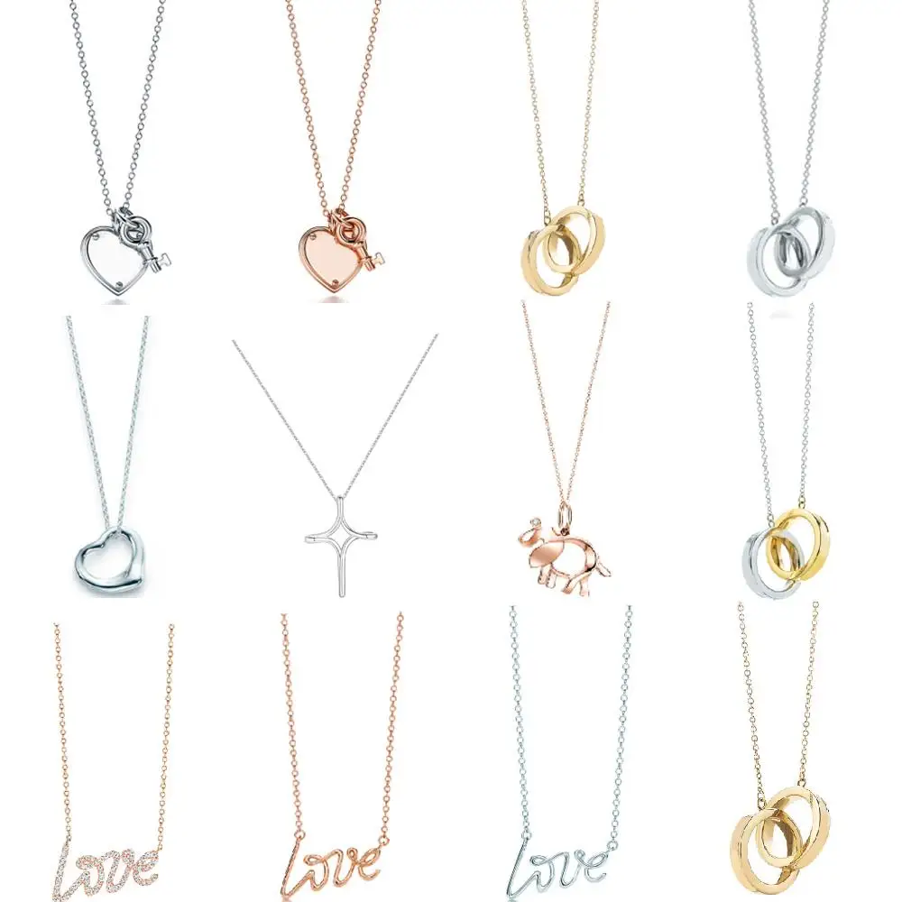 Charm Gift 100% 925 Silver Love and Key Cross Pendant Necklace Rose Gold White Gold Silver Jewelry Match World Fit Tiff Jewelry
Charm Gift 100% 925 Silver Love and Key Cross Pendant Necklace Rose Gold White Gold Silver Jewelry Match World Fit Tiff Jewelry