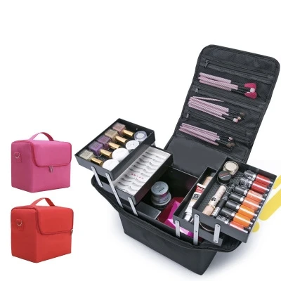 2021 Professional Women Beauty Travel Hard Makeup Train Case Clutch Cosmetic Bag Ladies Storage Organizer Box Maquillaje, As show
2021 Professional Women Beauty Travel Hard Makeup Train Case Clutch Cosmetic Bag Ladies Storage Organizer Box Maquillaje, As show
