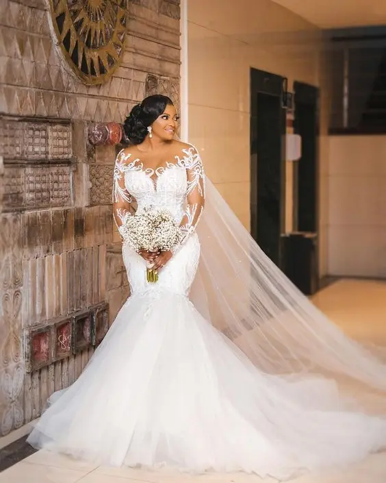 2023 New High Quality Mermaid Wedding Dresses Sexy Long Sleeve Bridal Gown Luxury Women Wedding Dresses For Bride
2023 New High Quality Mermaid Wedding Dresses Sexy Long Sleeve Bridal Gown Luxury Women Wedding Dresses For Bride