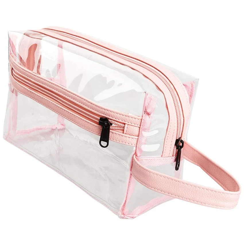 Heavy Duty Clear Toiletry Makeup Bags for Travel with Zipper and Handle, Transparent
Heavy Duty Clear Toiletry Makeup Bags for Travel with Zipper and Handle, Transparent