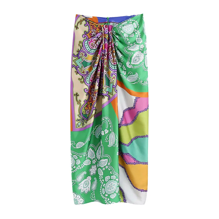 BMURHMZA2021 summer new women's fashion versatile Bohemian print pleated zipper women's skirt, Picture color
BMURHMZA2021 summer new women's fashion versatile Bohemian print pleated zipper women's skirt, Picture color