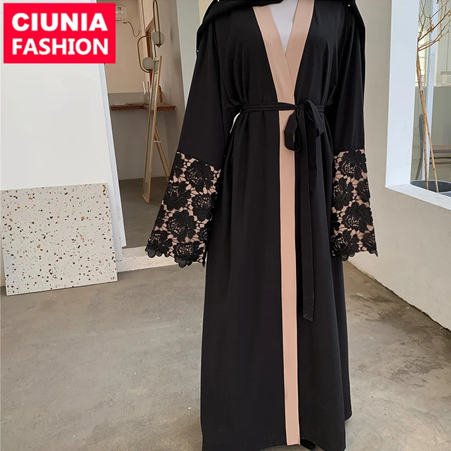 1502# design your own robe arabe party wear black open embroidery lace modest islamic clothing abaya
1502# design your own robe arabe party wear black open embroidery lace modest islamic clothing abaya