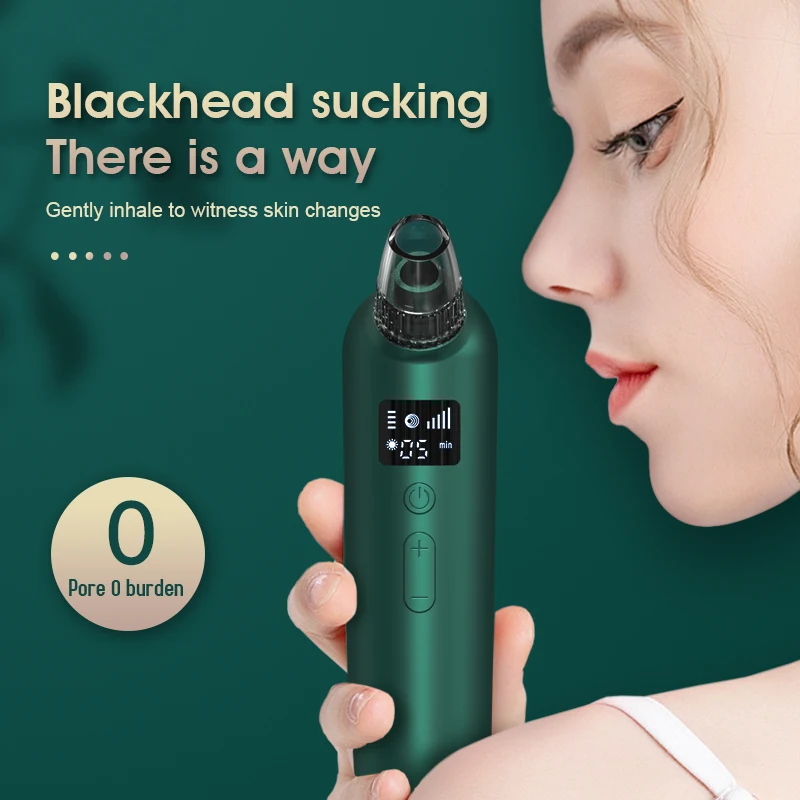 6 Suction Heads Pore Cleaner Face Blackhead Extractor Vacuum Blackhead Remover, White+green
6 Suction Heads Pore Cleaner Face Blackhead Extractor Vacuum Blackhead Remover, White+green