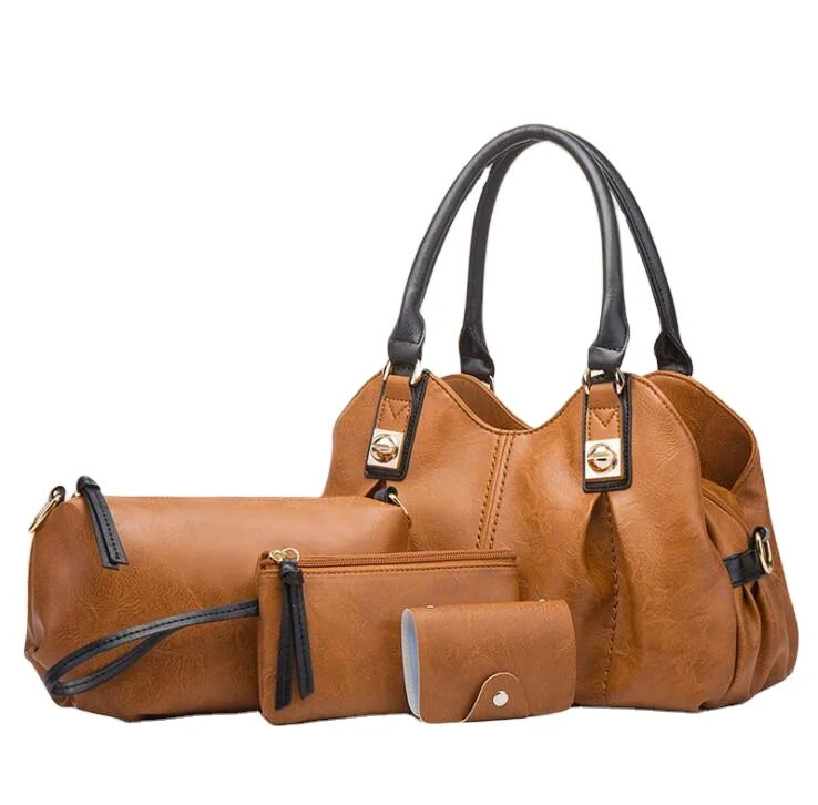 Fashion PU leather mailing crossbody bag set tote shopping ladies hand bags women handbags4pcs set
Fashion PU leather mailing crossbody bag set tote shopping ladies hand bags women handbags4pcs set
