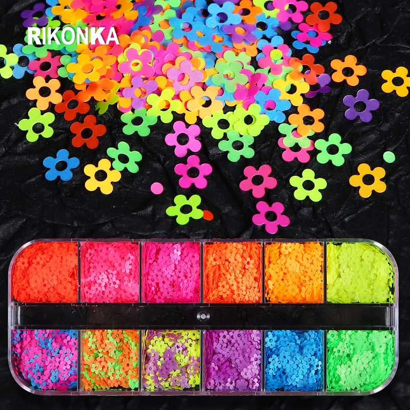 Fluorescence Flower Sequins 4MM Neon Nail Art Glitter Flakes Colorful Slice Set For DIY Summer French Charm Nail Art Decorations, Picture
Fluorescence Flower Sequins 4MM Neon Nail Art Glitter Flakes Colorful Slice Set For DIY Summer French Charm Nail Art Decorations, Picture