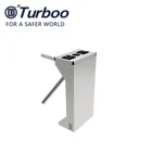 High Security Waist High Fingerprint 3 Arm Access Control Tripod Turnstile Barrier Gate System for Bus and Stations