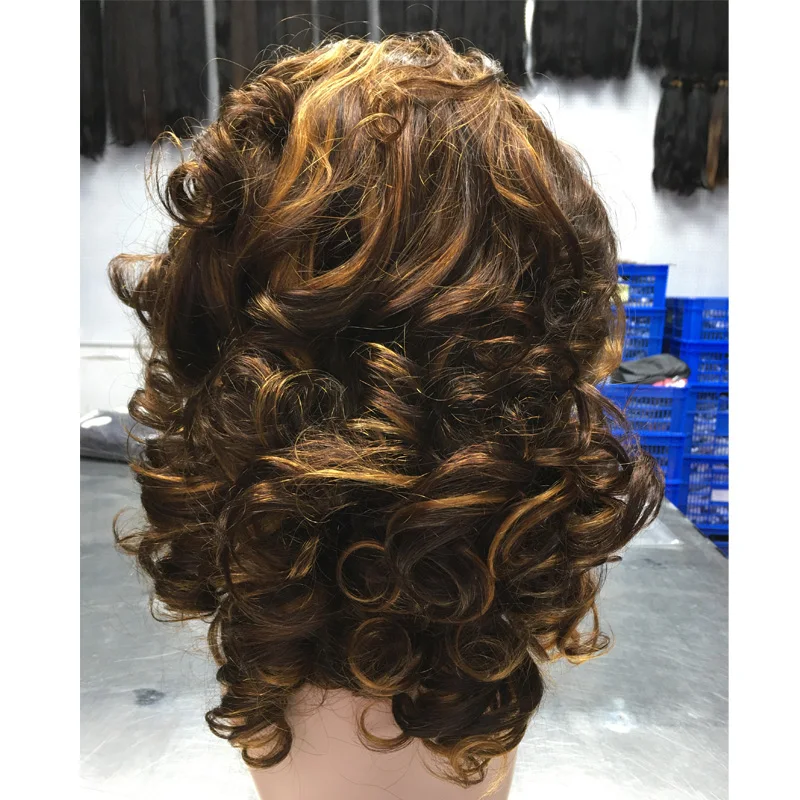 Mink Brazilian Human Hair Lace Wigs Medium Size Piano Color Bouncy Lace Front Wigs For African Woman
Mink Brazilian Human Hair Lace Wigs Medium Size Piano Color Bouncy Lace Front Wigs For African Woman