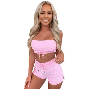 20% OFF Summer cotton top hot pants two-piece women's sexy casual suit outfits women two pieces clothes supplier in china
20% OFF Summer cotton top hot pants two-piece women's sexy casual suit outfits women two pieces clothes supplier in china