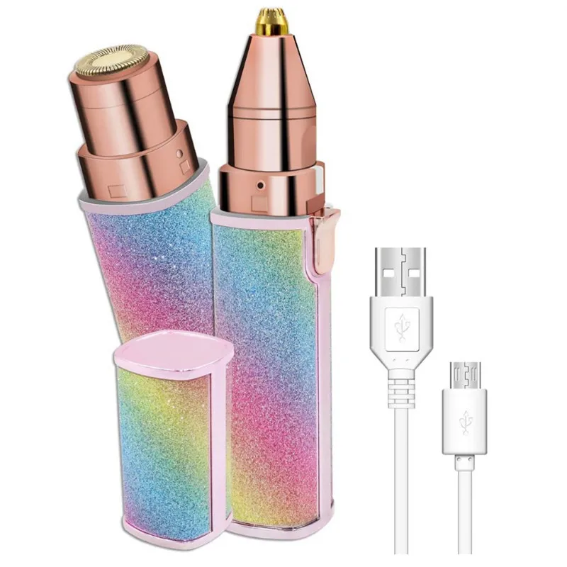 Cross-border New Electric Eyebrow Trimmer USB Charging Lipstick Ladies Shaver 2 In 1 Electric Epilator Eyebrow Trimming Knife
Cross-border New Electric Eyebrow Trimmer USB Charging Lipstick Ladies Shaver 2 In 1 Electric Epilator Eyebrow Trimming Knife