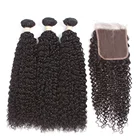 Unprocessed Cuticle Aligned Extension Hair Jerry Curl Brazilian Human Hair Bundles