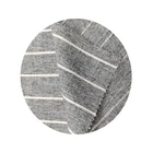 Custom wholesale home textile 100% soft striped linen fabric for table linen