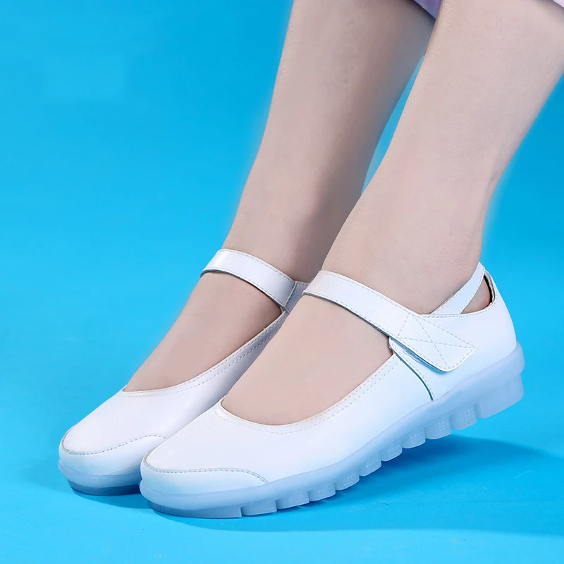 Women White PVC Soft Wedge Heel Cowhide Split Leather Doctor and Nurse Medical Shoes
Women White PVC Soft Wedge Heel Cowhide Split Leather Doctor and Nurse Medical Shoes