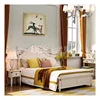 Wholesale Cheap Beige Color Bed Wood King Sized Beds Hotels Living HDF Bedroom Furniture Sets