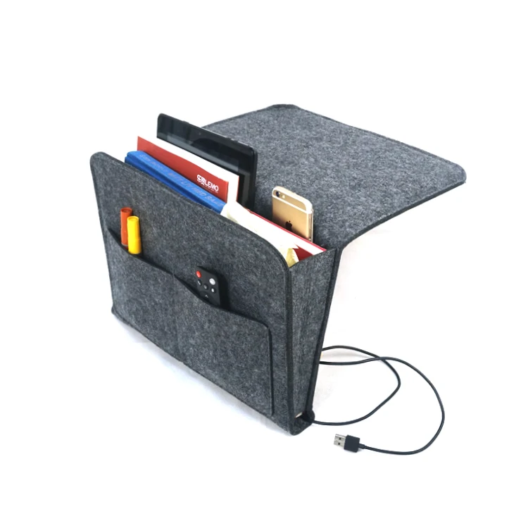 Multipurpose Organizer Sturdy felt bed pocket Five Pockets and Side Charging Cable Hole
Multipurpose Organizer Sturdy felt bed pocket Five Pockets and Side Charging Cable Hole
