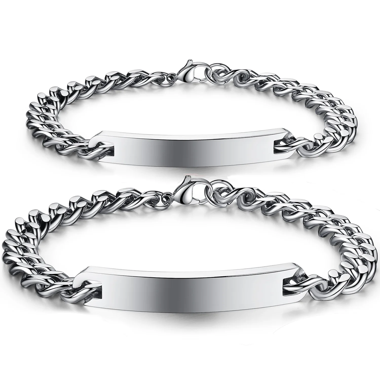 Endless Love Rose Gold Plated Stainless Steel Link Chain Bar Couple Bracelet For Lovers
Endless Love Rose Gold Plated Stainless Steel Link Chain Bar Couple Bracelet For Lovers