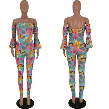 YH 9091028 casual fashion bell sleeve geometric printed off the shoulder long sleeve trendy bodycon Women jumpsuit 2019, Blue,pink,multi
YH 9091028 casual fashion bell sleeve geometric printed off the shoulder long sleeve trendy bodycon Women jumpsuit 2019, Blue,pink,multi