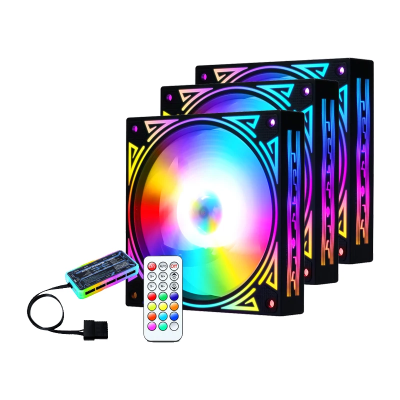 RGB electrical Cooling CPU Cooler Fan 120mm RGB Fan cooler with Controller remo, Multi-color
RGB electrical Cooling CPU Cooler Fan 120mm RGB Fan cooler with Controller remo, Multi-color