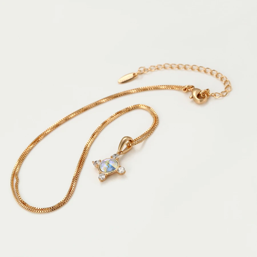 A00549918 xuping Hot sale box chain lucky four-pointed star crystal pendant with our logo
A00549918 xuping Hot sale box chain lucky four-pointed star crystal pendant with our logo