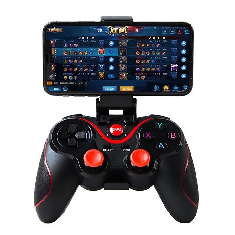 Wholesale Smartphone Game Controller Wireless Joystick For iOS Android Pad Tablet Pc Tv Box With Mobile Holder, Black+red
Wholesale Smartphone Game Controller Wireless Joystick For iOS Android Pad Tablet Pc Tv Box With Mobile Holder, Black+red