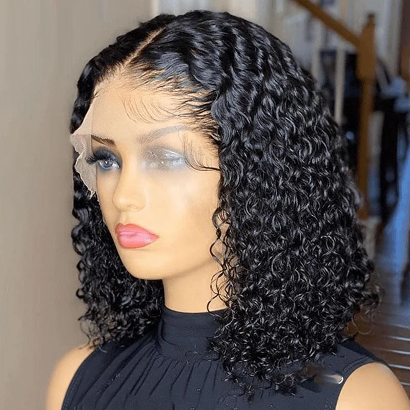 Factory Price Human Hair Short Curly Bob Lace Front Wig Cuticle Aligned Unprocessed 13*4&4*4 Brazilian Hair Kinky Curly Bob Wig
Factory Price Human Hair Short Curly Bob Lace Front Wig Cuticle Aligned Unprocessed 13*4&4*4 Brazilian Hair Kinky Curly Bob Wig