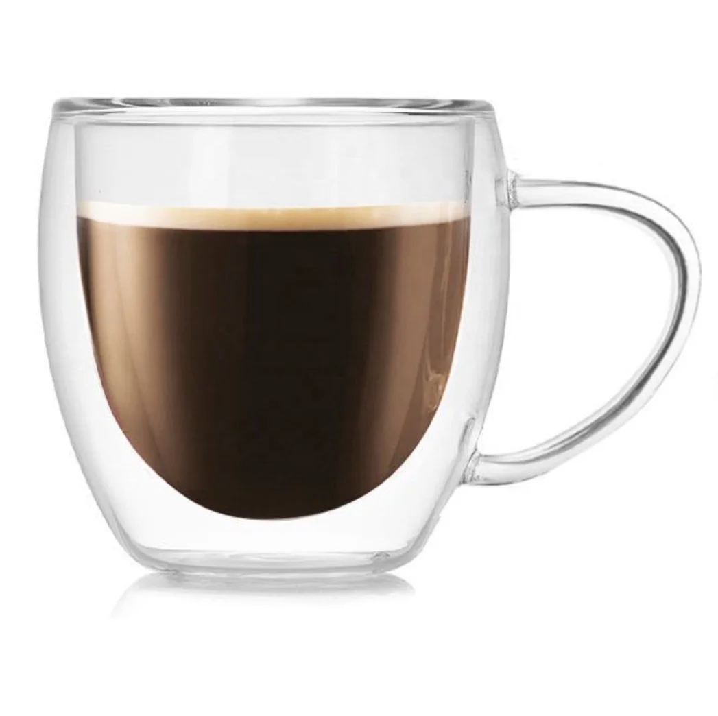 250mL 350mL 450mL Heat Resistant Transparent Double-layer Glass Cups, Transparent clear
250mL 350mL 450mL Heat Resistant Transparent Double-layer Glass Cups, Transparent clear