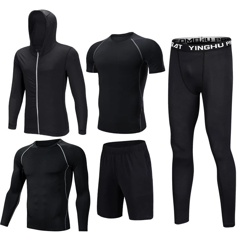 wholesale high-elastic quick-dry sportswear men's fitness wear men 3 pcs 5 pcs slim fit training tracksuit
wholesale high-elastic quick-dry sportswear men's fitness wear men 3 pcs 5 pcs slim fit training tracksuit