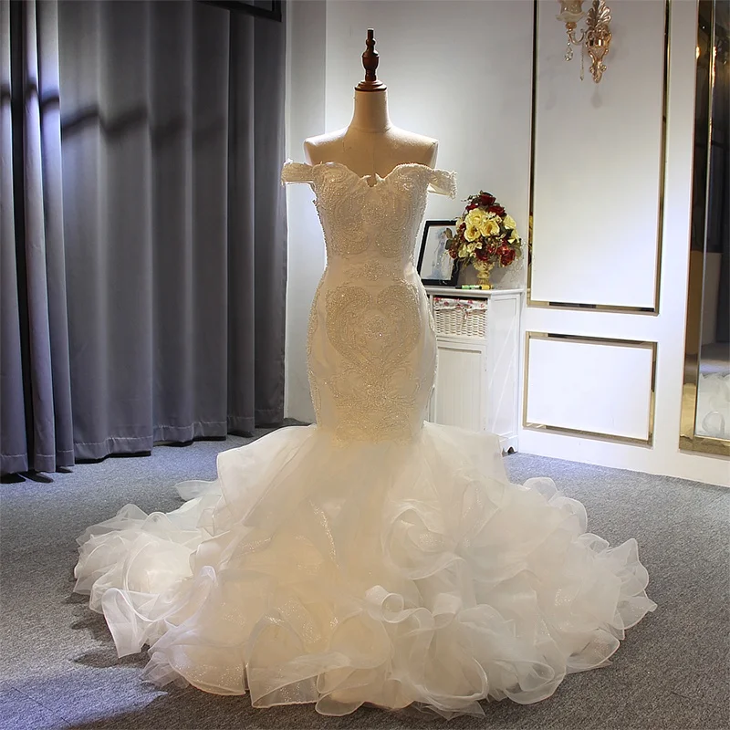 Ns3461 Wedding Dress Mermaid Tulle Heart Sequin Cake Dress Lace Prom Wedding Dress 
Ns3461 Wedding Dress Mermaid Tulle Heart Sequin Cake Dress Lace Prom Wedding Dress