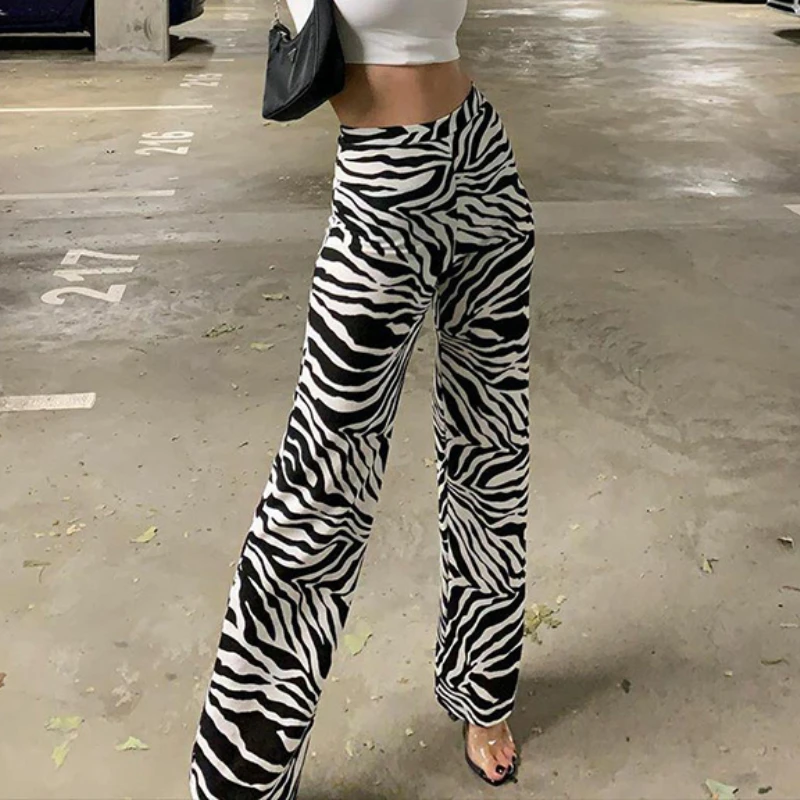 2021 Autumn Winter Fashion Female Printed Zebra Casual Elastic Wide Leg Pant Elastic Long Trousers Women Pants
2021 Autumn Winter Fashion Female Printed Zebra Casual Elastic Wide Leg Pant Elastic Long Trousers Women Pants