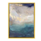 Art Decor Canvas Art Abstract Oil Painting Hotel Decor With Gold Foil Handmade Oil Painting