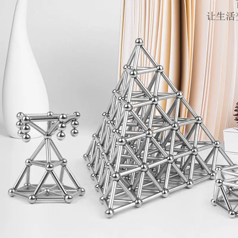 Wholesale DIY 72pcs Magnetic Construction Building magnet block magnetic puzzle sticks and balls, Silver
Wholesale DIY 72pcs Magnetic Construction Building magnet block magnetic puzzle sticks and balls, Silver