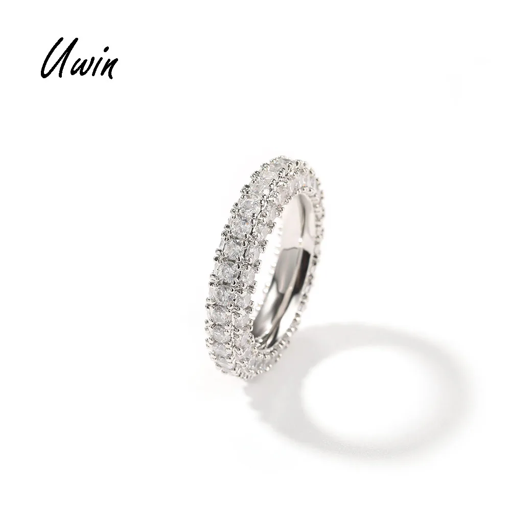 UWIN Jewelry Gold 18k Plated Hip Hop Brass Rings Wholesale Pink Zircon Diamond Ring Fashion Trendy Ring for Men Women, Gold / silver /rose gold
UWIN Jewelry Gold 18k Plated Hip Hop Brass Rings Wholesale Pink Zircon Diamond Ring Fashion Trendy Ring for Men Women, Gold / silver /rose gold