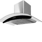 Kitchen Range Hood Curve Glass Range Hood Touch Control For Kitchen 60mm