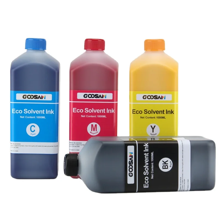 

1000ML 1 5 Litre Low Smell Ecosolvent Eco Solvent Eco-Solvent Ink For Epson Eps I3200 I3200E Tx800 Xp600 Dx4 Dx5 Dx7 Print Head
