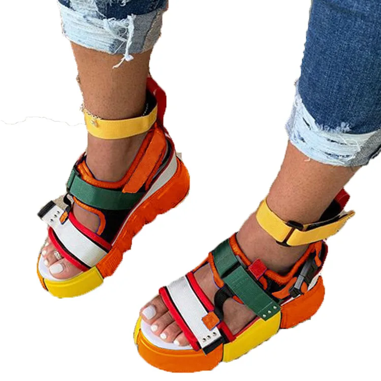 Ins Lady Summer Shoe High Quality Flat Sandals With Platform For Women 2020 Sandals, Orange , green
Ins Lady Summer Shoe High Quality Flat Sandals With Platform For Women 2020 Sandals, Orange , green