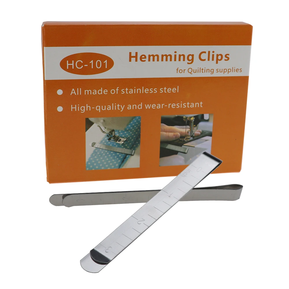 Metal Sewing Crimping Clip Stainless Steel Hemming Clips With Built-in Ruler Cloth Measurement Ruler, Metal silver
Metal Sewing Crimping Clip Stainless Steel Hemming Clips With Built-in Ruler Cloth Measurement Ruler, Metal silver