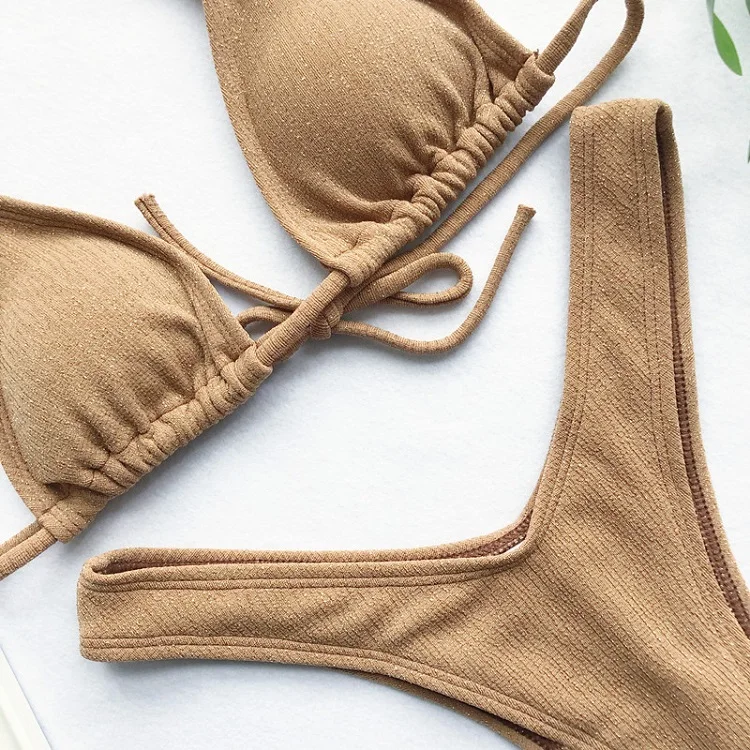 2021 sexy women summer cloth swimwear bathing suits lace-up bikini ladies solid color swimsuit
2021 sexy women summer cloth swimwear bathing suits lace-up bikini ladies solid color swimsuit