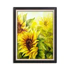 Home Decoration Dropshipping Flower Canvas Wall Art Printed Sunflower Oil Painting Service