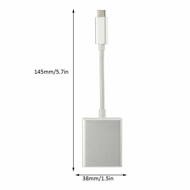 USB 3.1 Type C To VGA Adapter Connecting Digital Cable Reversible For Macbook 12 Inch Converter Adapters - ANKUX.COM