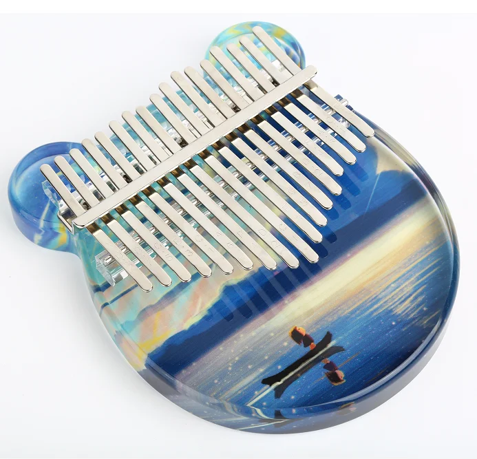 2022 High quality transparent kalimba thumb piano 17 keys musical instruments cartoon pattern design acrylic kalimba
2022 High quality transparent kalimba thumb piano 17 keys musical instruments cartoon pattern design acrylic kalimba