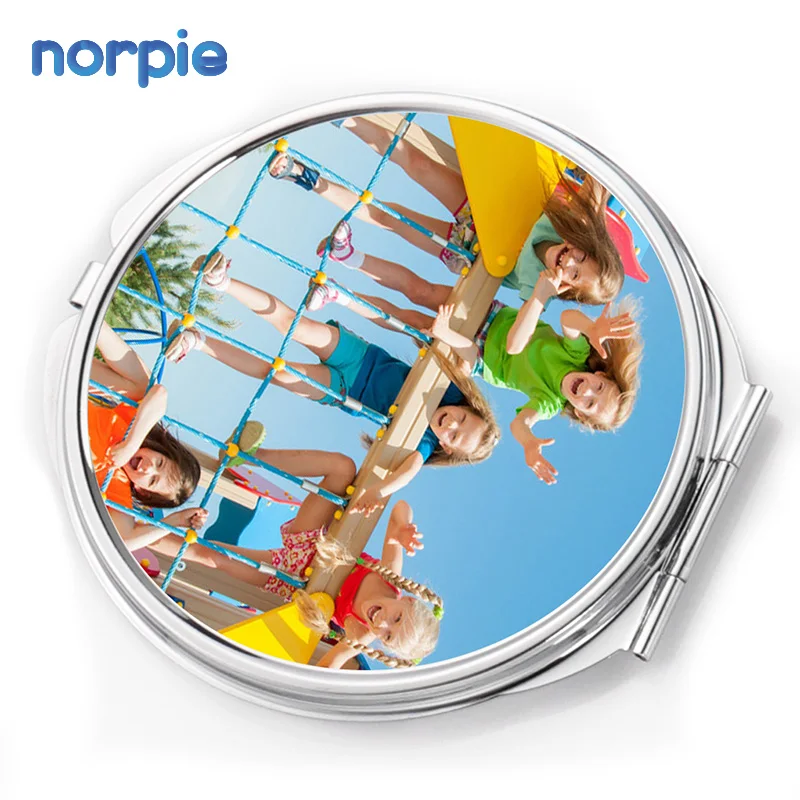 Fashion Small Makeup Mirror Sublimation Round Shape Compact Metal Mirror, Silver
Fashion Small Makeup Mirror Sublimation Round Shape Compact Metal Mirror, Silver