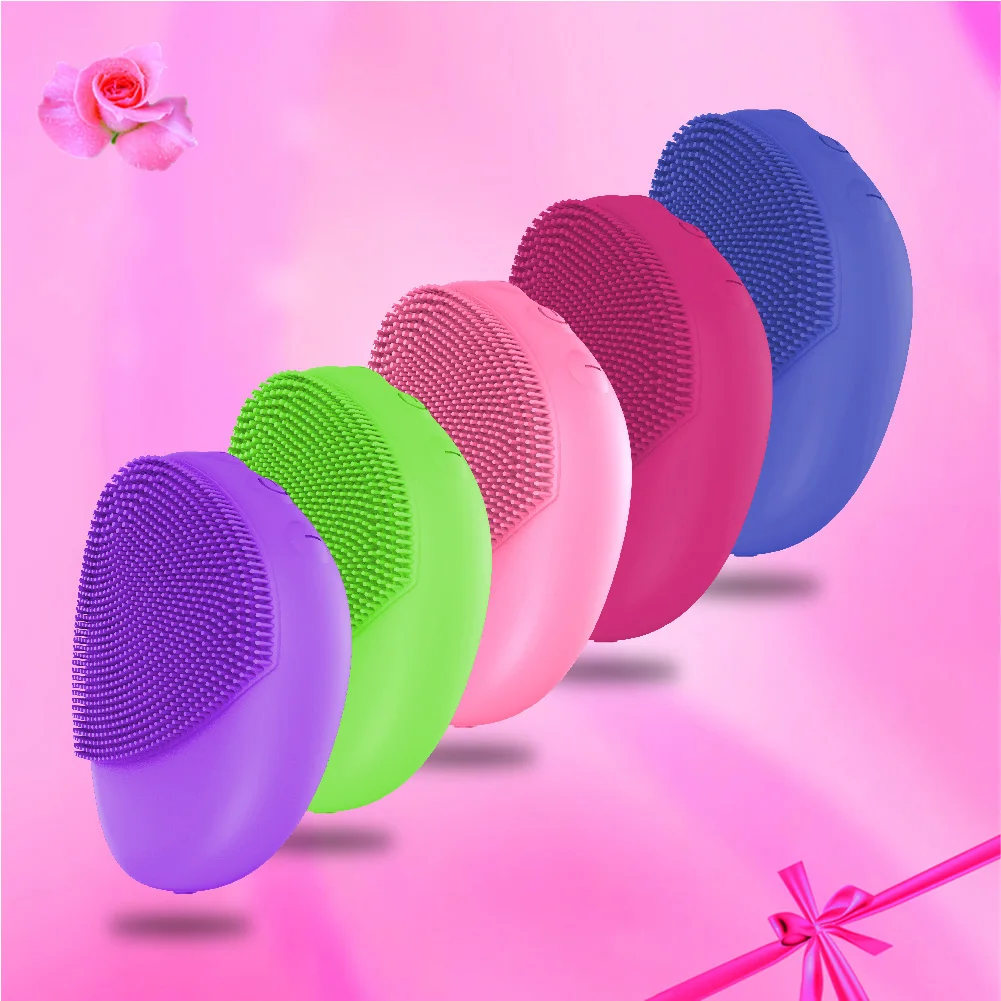 2021 latest rechargeable electric silicone pore cleaner color light beauty facial cleansing brush, Pink/blue/purple
2021 latest rechargeable electric silicone pore cleaner color light beauty facial cleansing brush, Pink/blue/purple