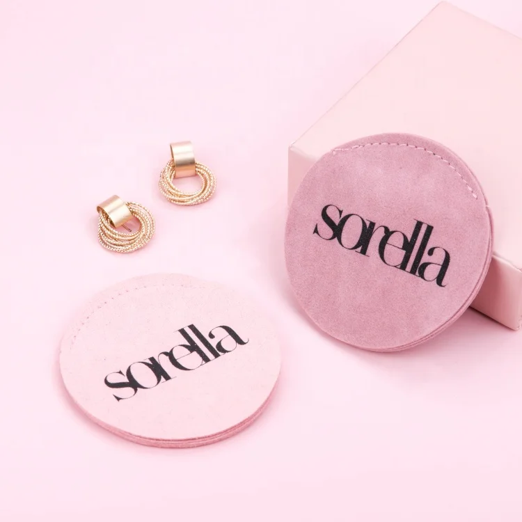 New design round gift pouch for ring pink, Custom 
New design round gift pouch for ring pink, Custom