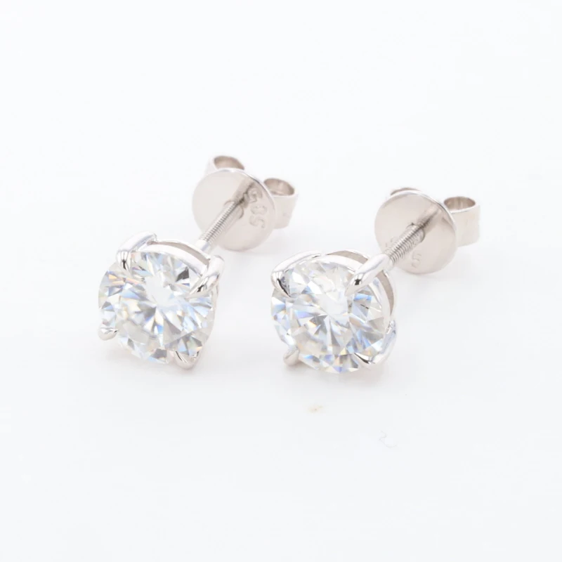 wholesale moissanite diamond earrings one carat moissanite 14k gold earrings, White
wholesale moissanite diamond earrings one carat moissanite 14k gold earrings, White