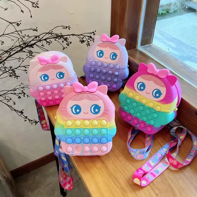 Wholesale Silicone Fidget Toys School Bags Custom Children Cartoon School Bags Girls Kids Backpack 2022
Wholesale Silicone Fidget Toys School Bags Custom Children Cartoon School Bags Girls Kids Backpack 2022