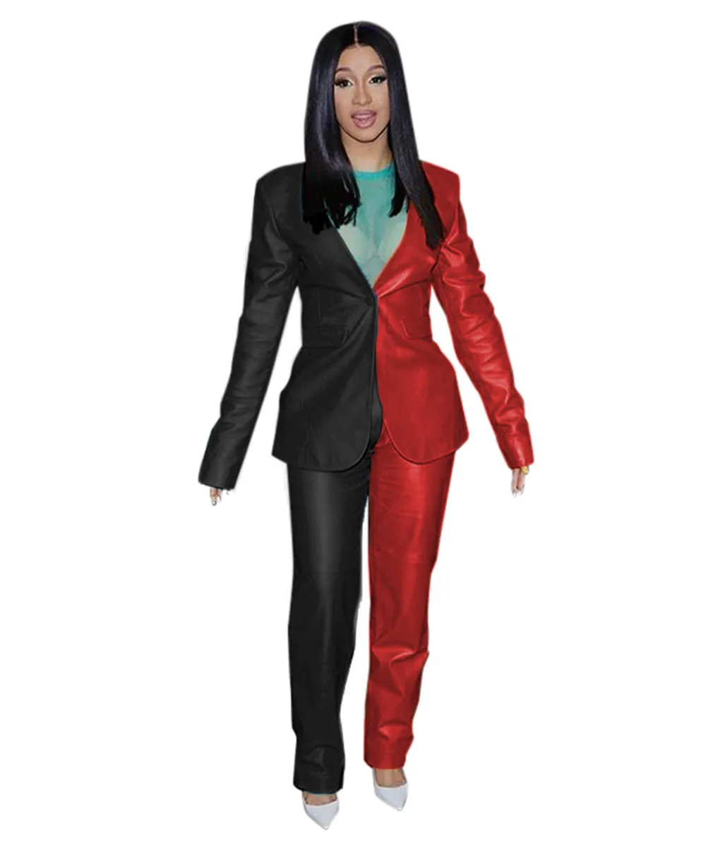 2020 Hot selling women Long Sleeve Fashion contrast blazers suit ladies women two piece pants set
2020 Hot selling women Long Sleeve Fashion contrast blazers suit ladies women two piece pants set