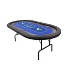 YH Casino Quality Wooden Poker Table Factory Manufacturer Poker Table With Folding Leg