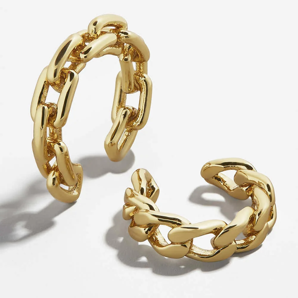 No Piercing Cuban Cuff Earrings Link Hoop Chain Earrings With Cuban Chain Golden Ear Cuff No Piercing Earrings For Woman
No Piercing Cuban Cuff Earrings Link Hoop Chain Earrings With Cuban Chain Golden Ear Cuff No Piercing Earrings For Woman