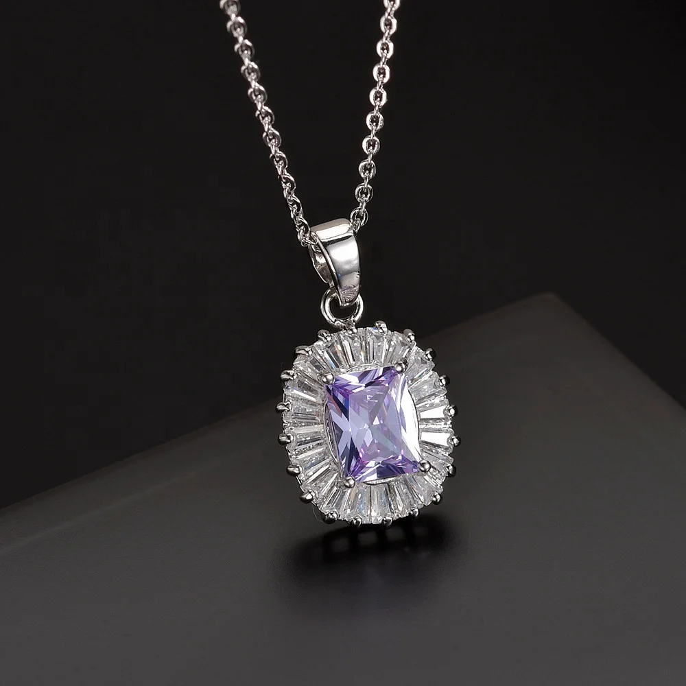 Fashion Jewelry Blue CZ Cubic Zircon Women Girls Wedding Bridal Pendants Necklaces Christmas Promotion Birthday Gifts, Customized color
Fashion Jewelry Blue CZ Cubic Zircon Women Girls Wedding Bridal Pendants Necklaces Christmas Promotion Birthday Gifts, Customized color