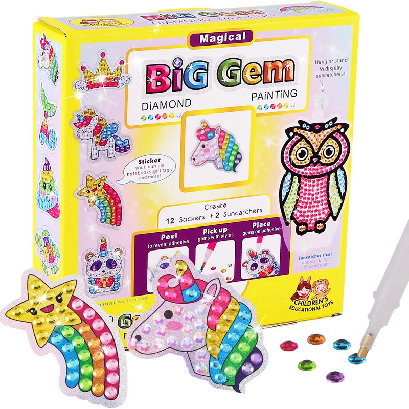 Big Gem Painting DIY Arts and Crafts DIY Diamond Painting Stickers Kits for Kids Diamond Art Sticker Paint with Diamonds
Big Gem Painting DIY Arts and Crafts DIY Diamond Painting Stickers Kits for Kids Diamond Art Sticker Paint with Diamonds