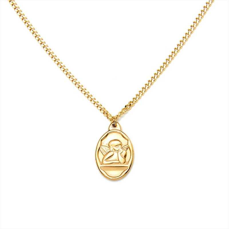 Oval Pendant Necklace Plated Stainless Steel Jewelry Gold Titanium Steel for Women 18K Necklaces Trendy Geometric Link Chain, Customized color
Oval Pendant Necklace Plated Stainless Steel Jewelry Gold Titanium Steel for Women 18K Necklaces Trendy Geometric Link Chain, Customized color